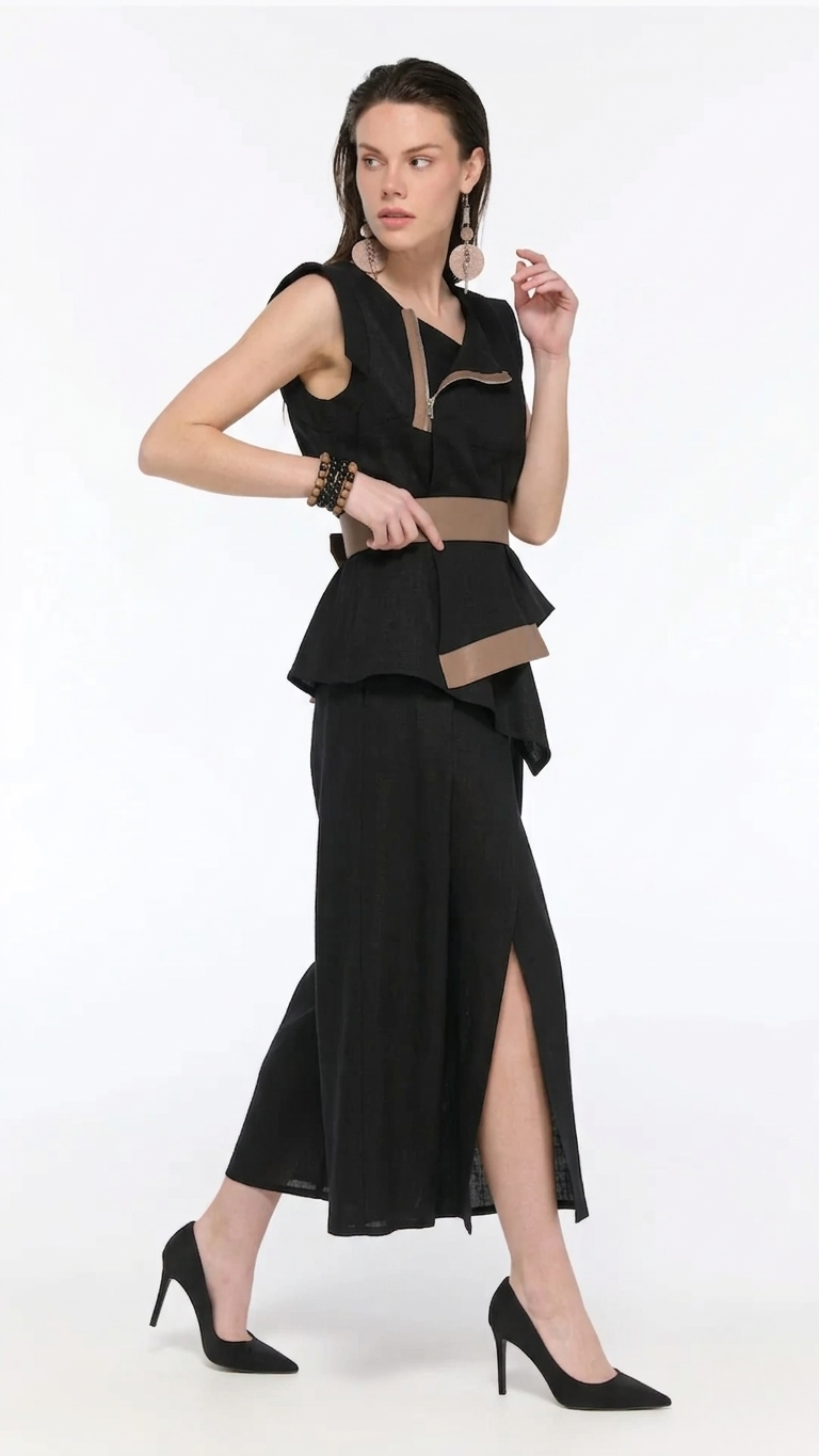 LAMANTE KETEN KUMAŞ BLUZ