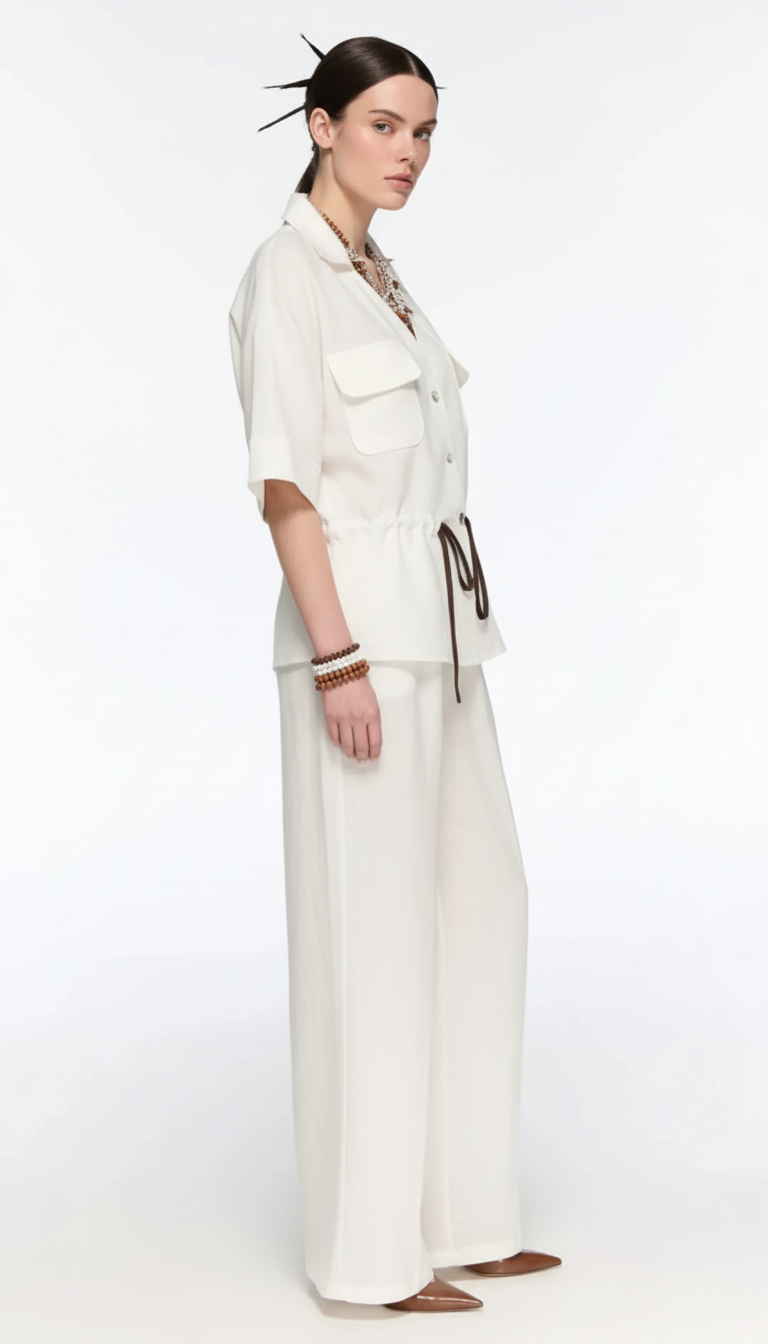 LAMANTE KETEN PANTOLON