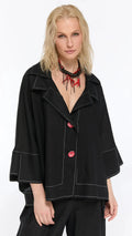 LAMANTE OVERSIZE KETEN BLUZ