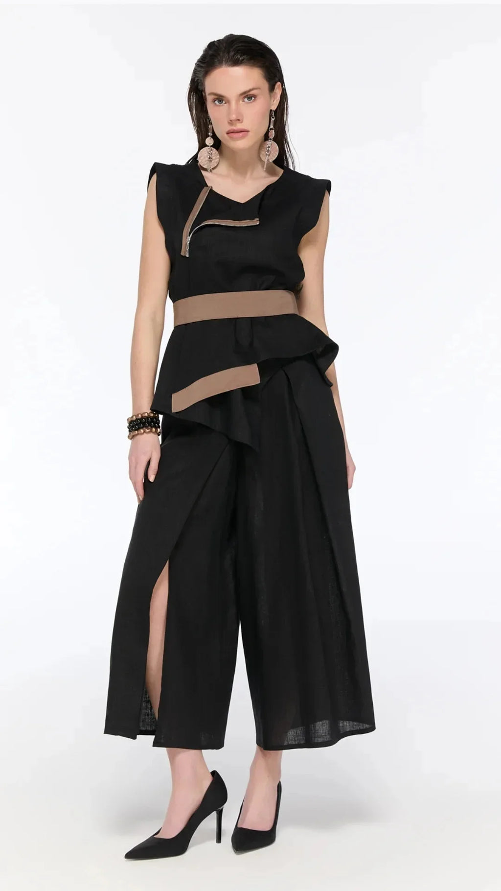 LAMANTE KETEN KUMAŞ BLUZ