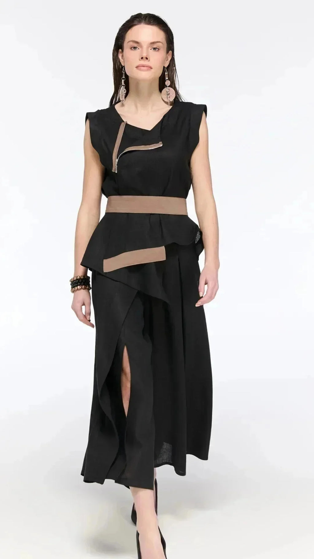 LAMANTE ETEK GÖRÜNÜMLÜ PANTOLON