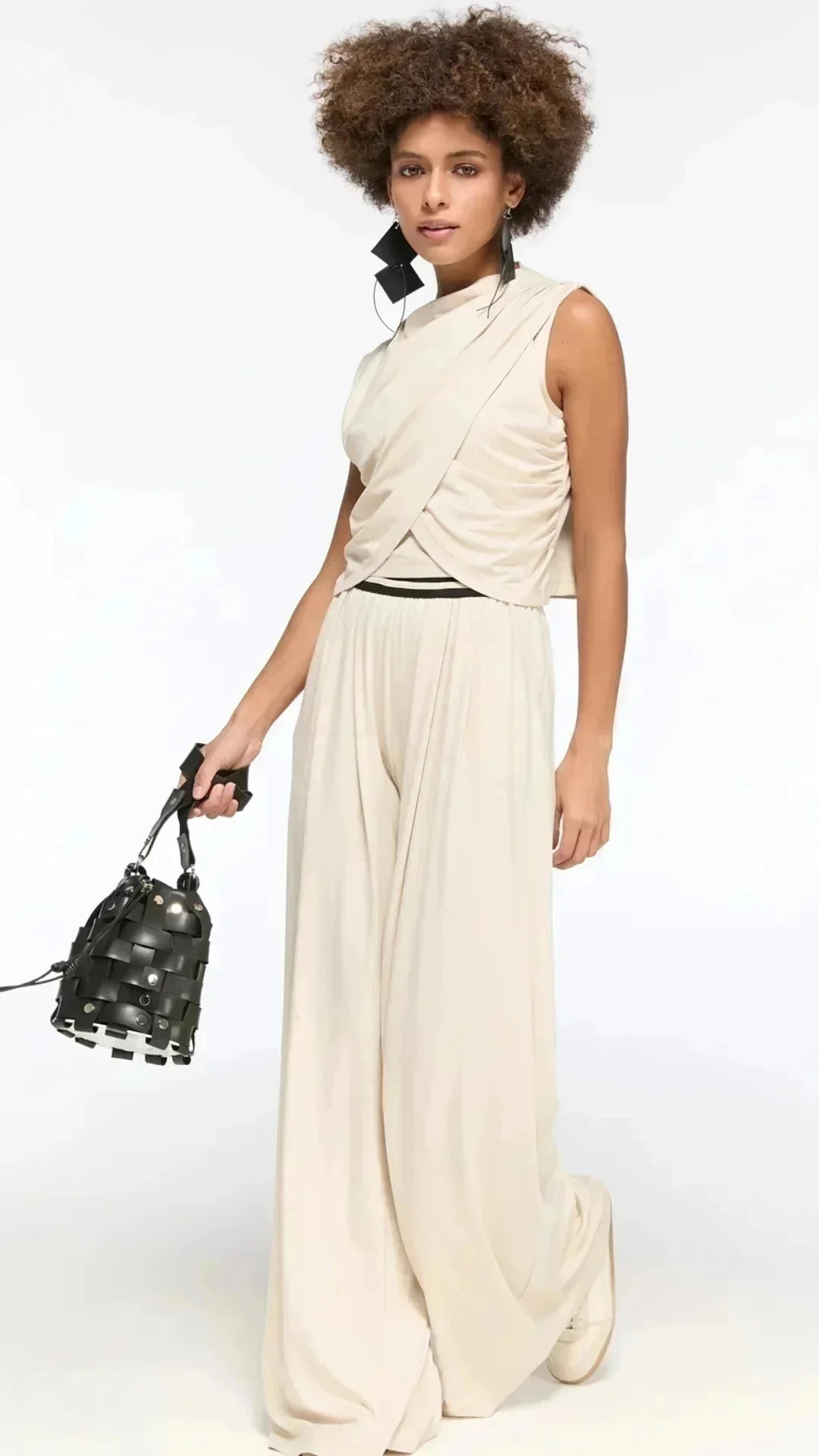 LAMANTE KREM MODERN KESİM PANTOLON