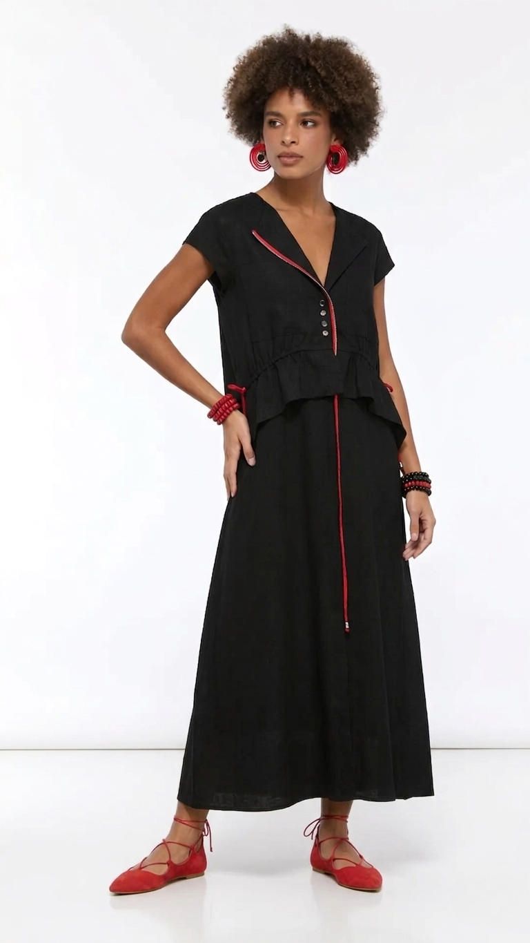 LAMANTE ŞIK TEK PARÇA ELBİSE