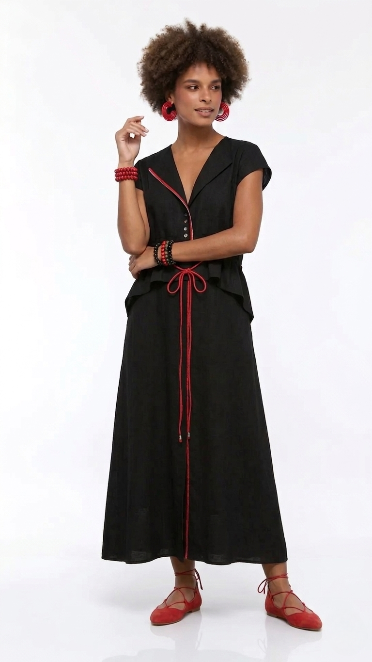 LAMANTE ŞIK TEK PARÇA ELBİSE