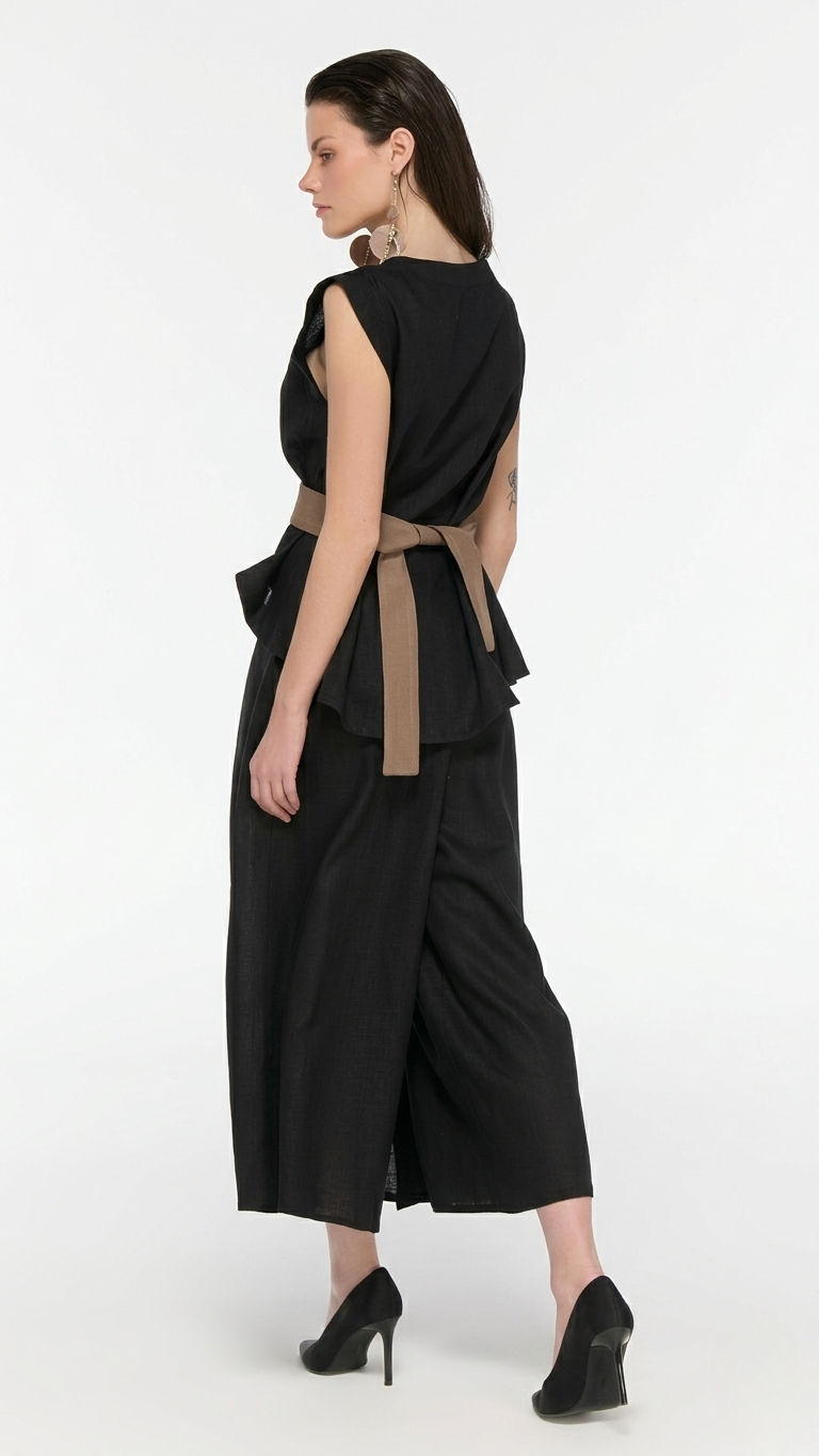 LAMANTE KETEN KUMAŞ BLUZ