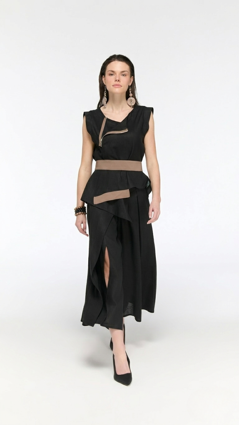 LAMANTE KETEN KUMAŞ BLUZ